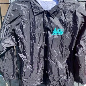 Active Black Windbreaker Jacket